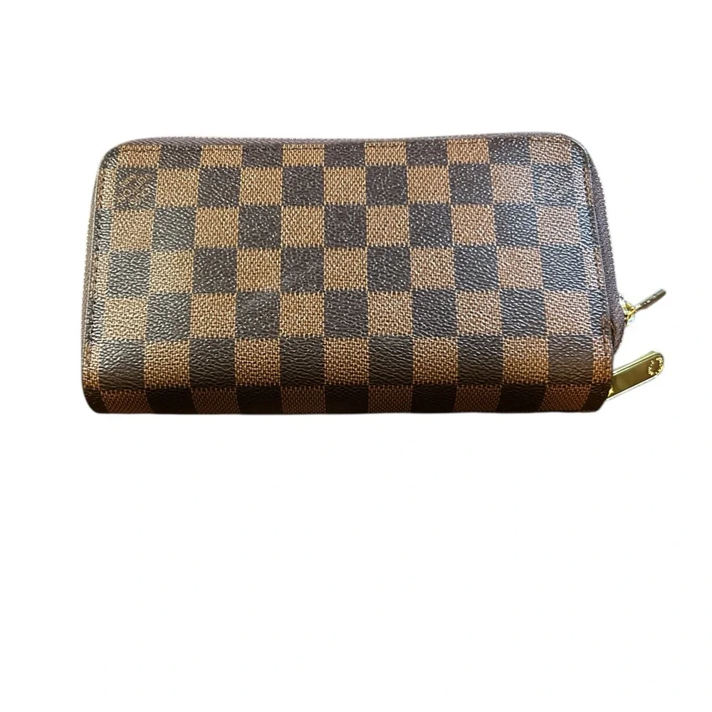 Louis Vuitton Damier Ebene Clemence Double Zip Wallet